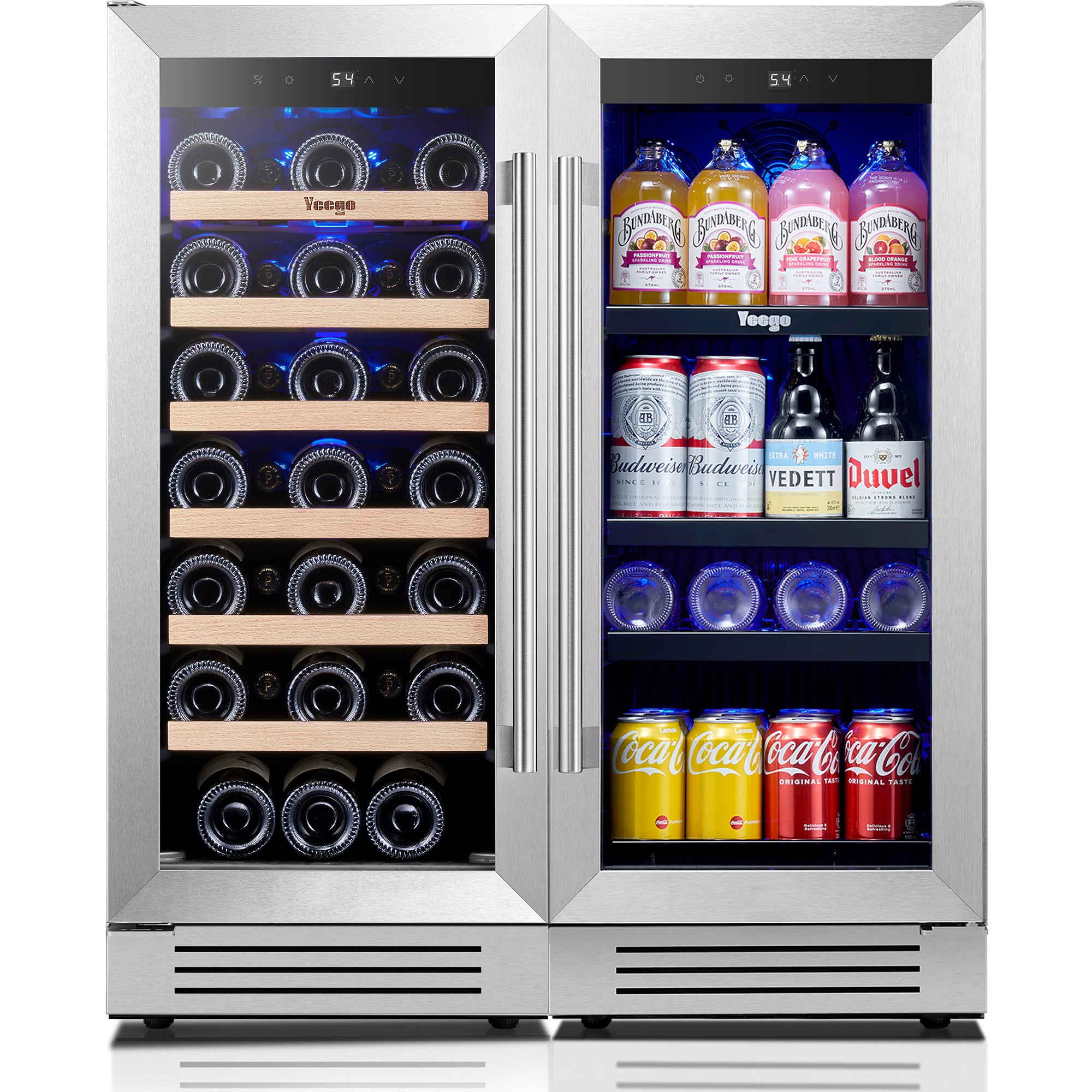 30 Inch Wide Wine Beverage Cooler Under Counter Dual Zone Fridge Comb 30-inch-wide-wine-beverage-cooler-under-counter-dual-zone-fridge-comb