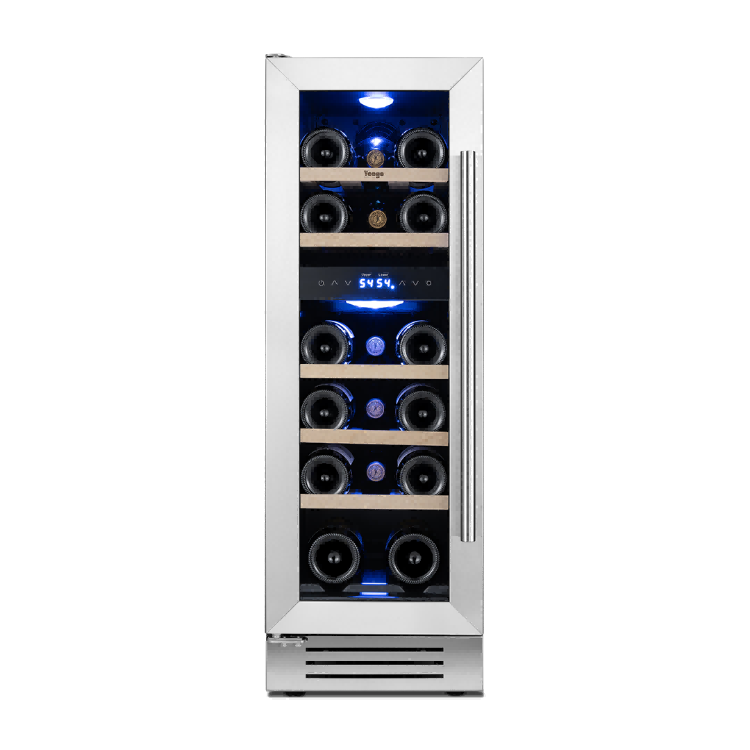 Yeego 12" Wine Fridge Dual Zone 17 Bottles