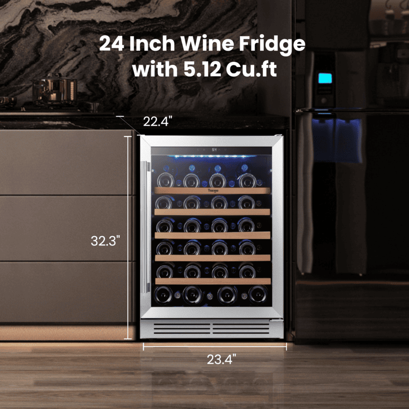 ws24 wine fridge size 24 inch