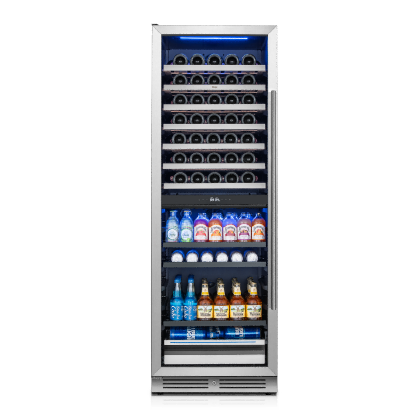 Yeego Large Wine & Beverage Fridge, 77 Bottles and 182 Cans