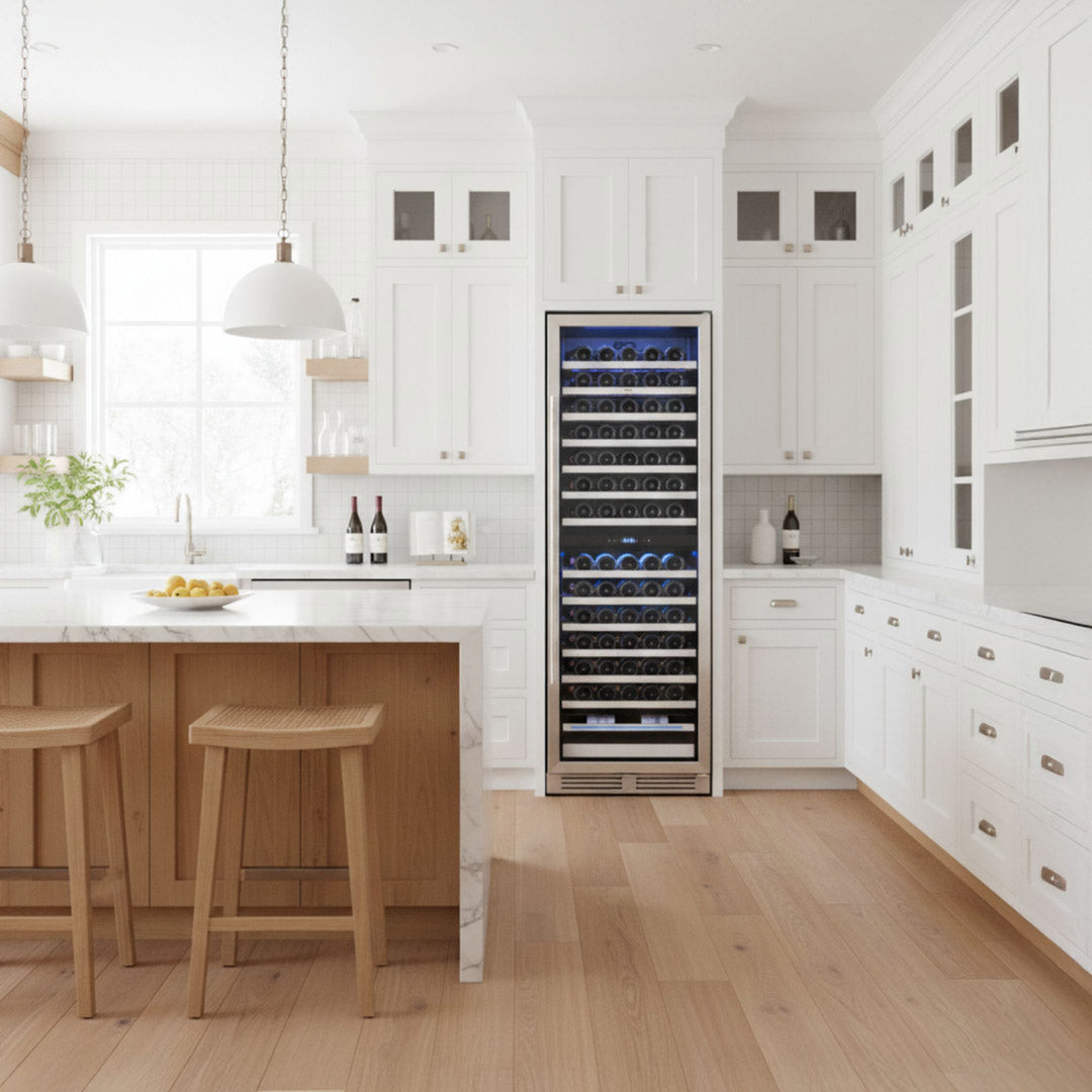 Yeego 24'' Dual Zone Wine Fridge, 154 Bottles