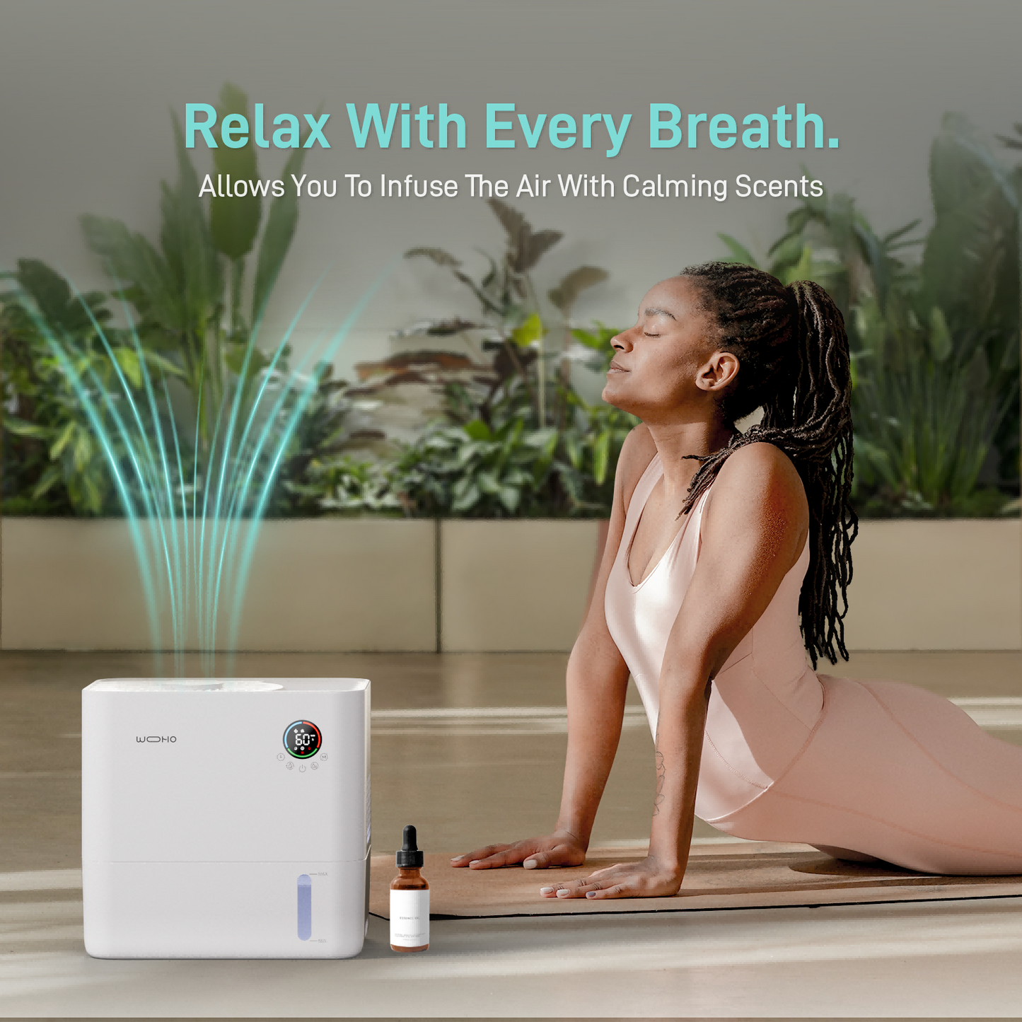 Mist Free Smart Humidifier, 1.32 Gal/5L Quiet Humidifier for Medium Room - Yeego Life