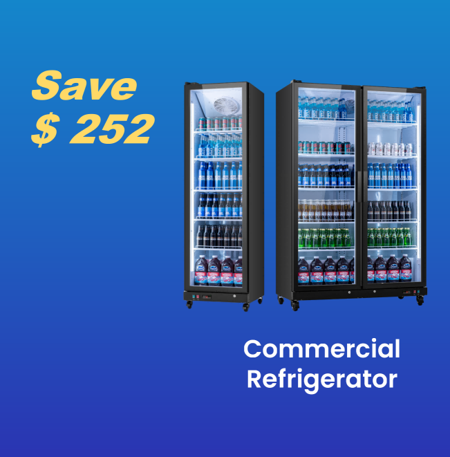 Yeego commercial refrigeration line offering a $252 price reduction on chosen units