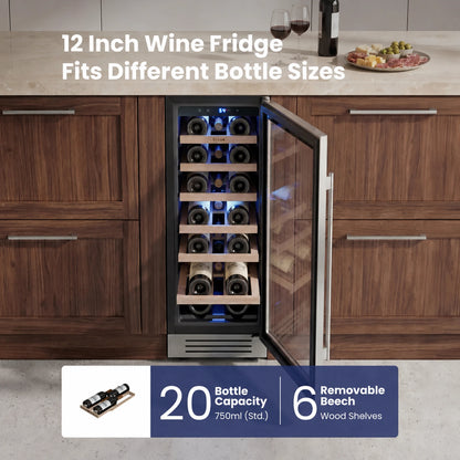 Yeego 12" Wine Fridge 20 Bottles