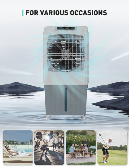 Outdoor Cool Air Evaporative Cooler, Powerful High Velocity  Swamp Cooler For Commercial Use - Yeego Life