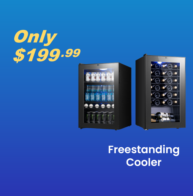Yeego freestanding cooler available with a $199.99 promotional price on select units
