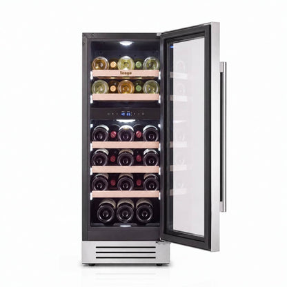 Yeego 15" Wine Fridge Dual Zone 28 Bottles