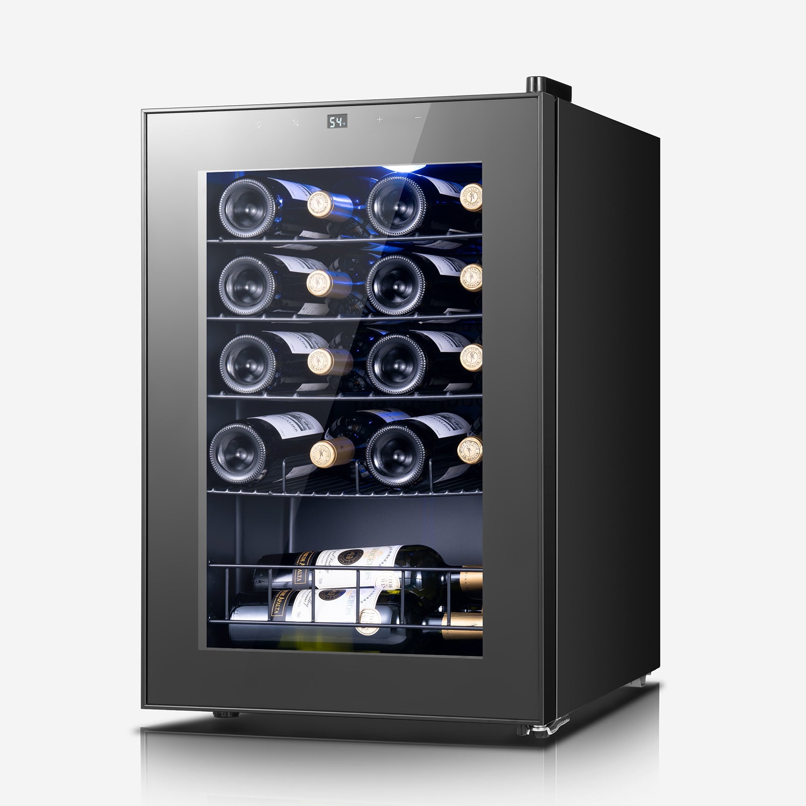 Yeego 20 Bottles Wine Cooler Refrigerator, 38-65℉ Freestanding Mini Fridge