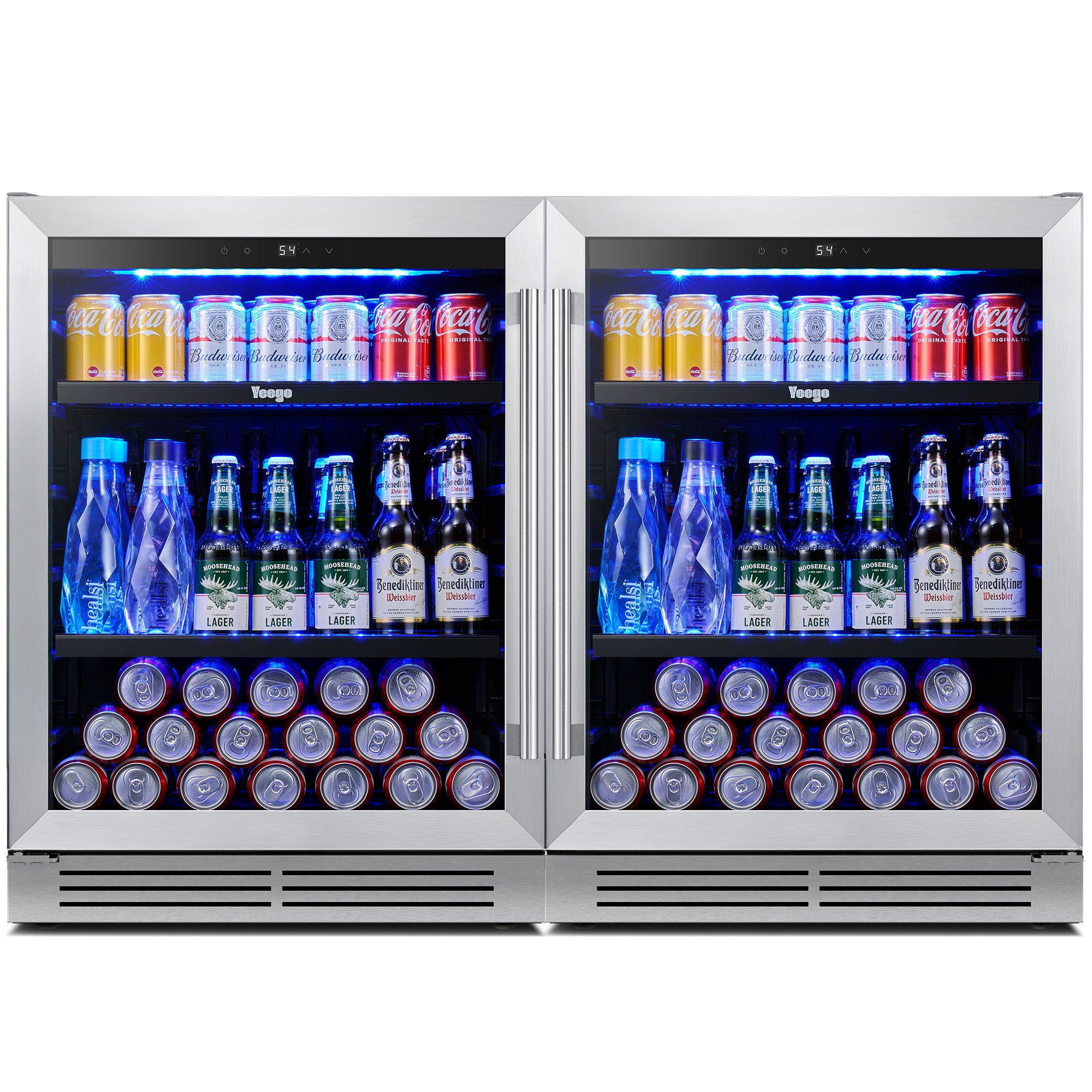 24 Inch Wide 180 Cans Beverage Drink Fridge, Built-In or Freestanding