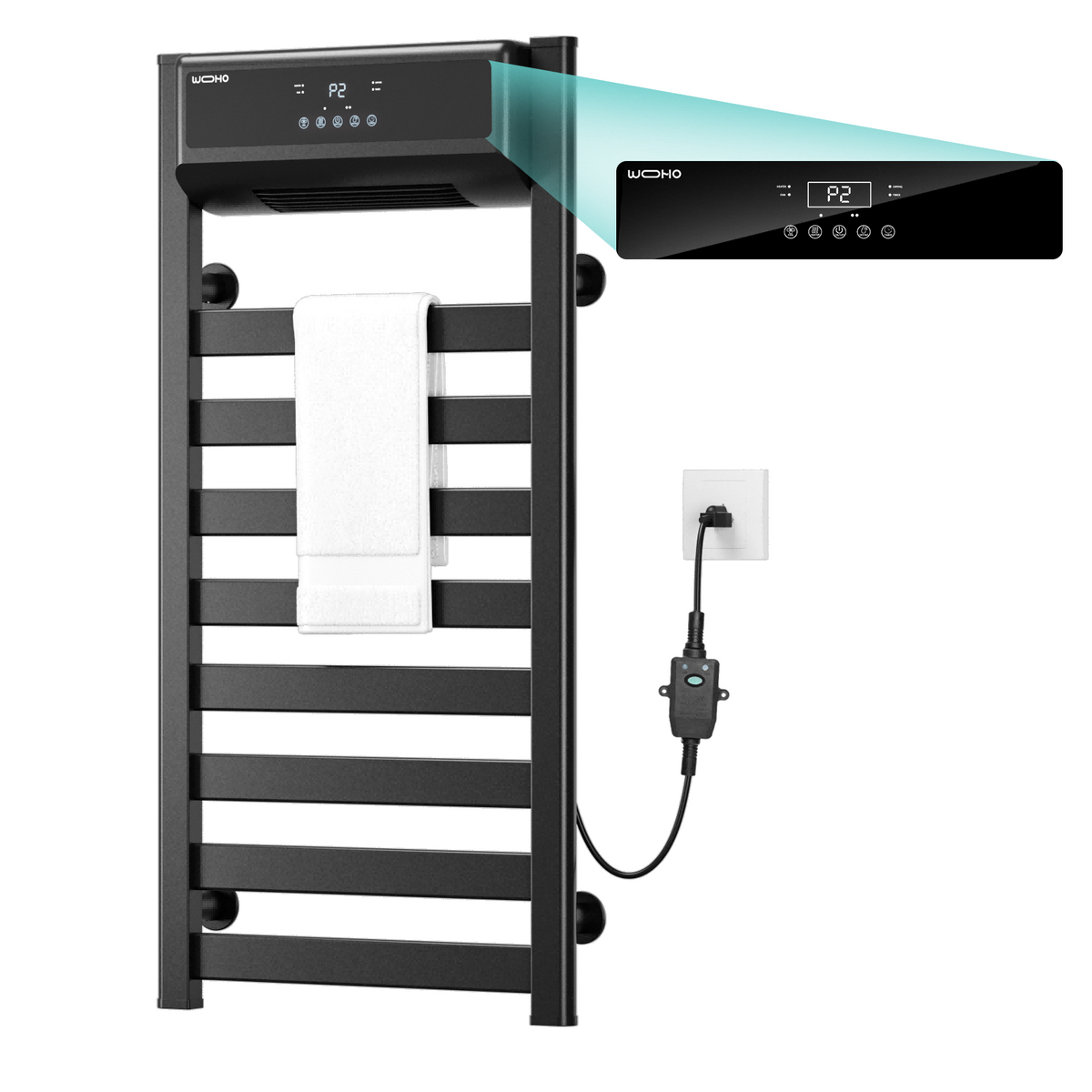 39.4'' Height Wall Mounted Towel Warmer with PTC Heater