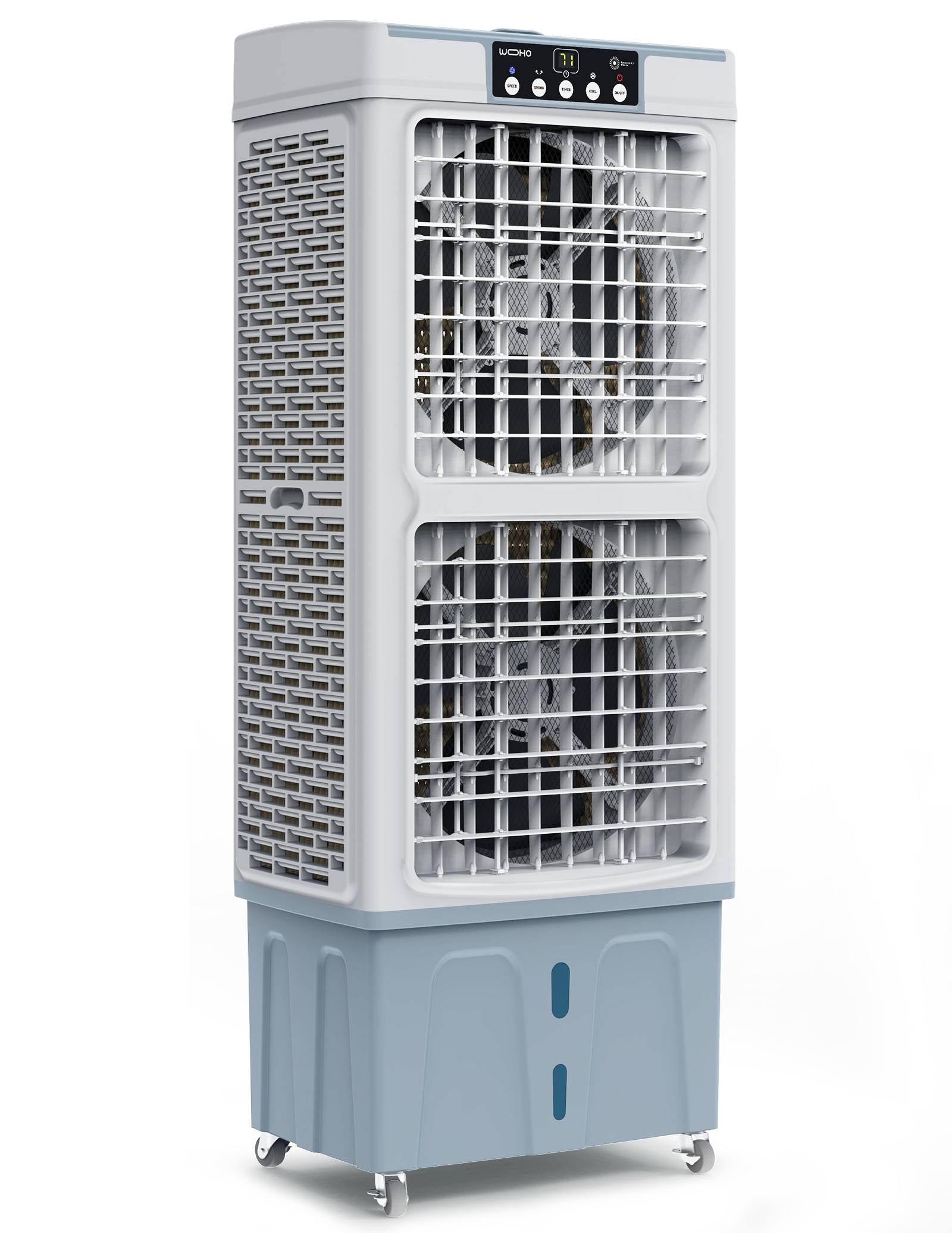 Outdoor Dual Fan Evaporative Cooler, 5000 CFM Powerful Swamp Cooler For Commercial Use