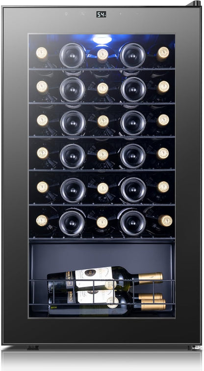 Yeego 34 Bottle Wine Fridge, Wine Cooler Refrigerator