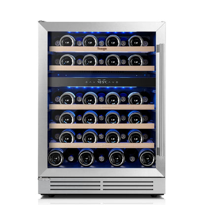Yeego 24" Wine Fridge Dual Zone 52 Bottles