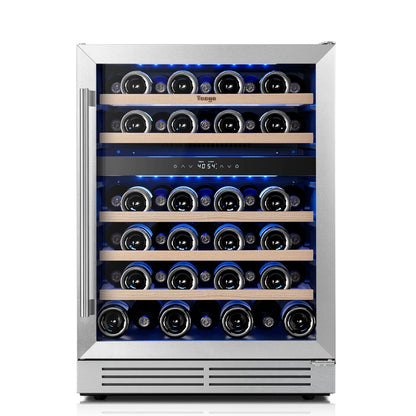 Yeego 24" Wine Fridge Dual Zone 52 Bottles