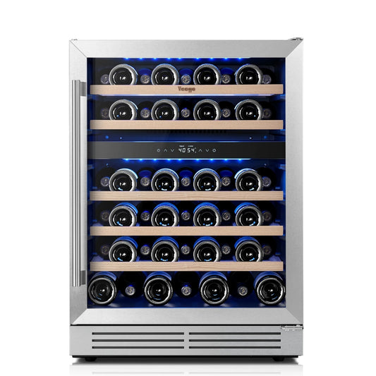 Yeego 24" Wine Fridge Dual Zone 52 Bottles