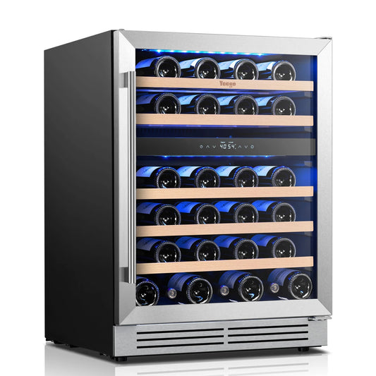 Yeego 24" Wine Fridge Dual Zone 52 Bottles