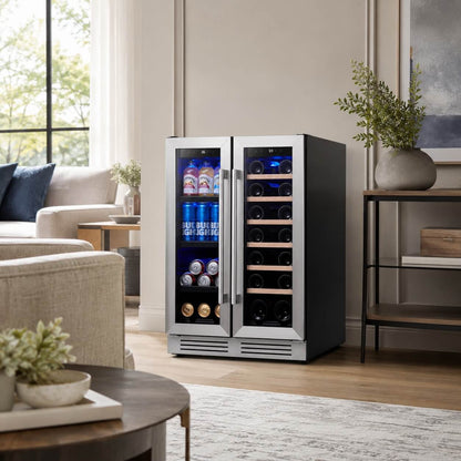 Yeego French Door Wine Beverage Fridge