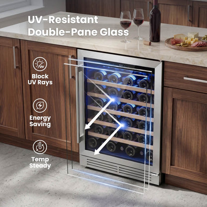 Yeego 24" Wine Fridge 52 Bottles