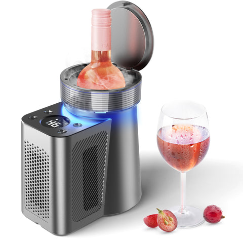 Yeego Iceless Bottle Chiller Electric, Wine Champagne Bottle Cooler with Fast and Noiseless Cooling