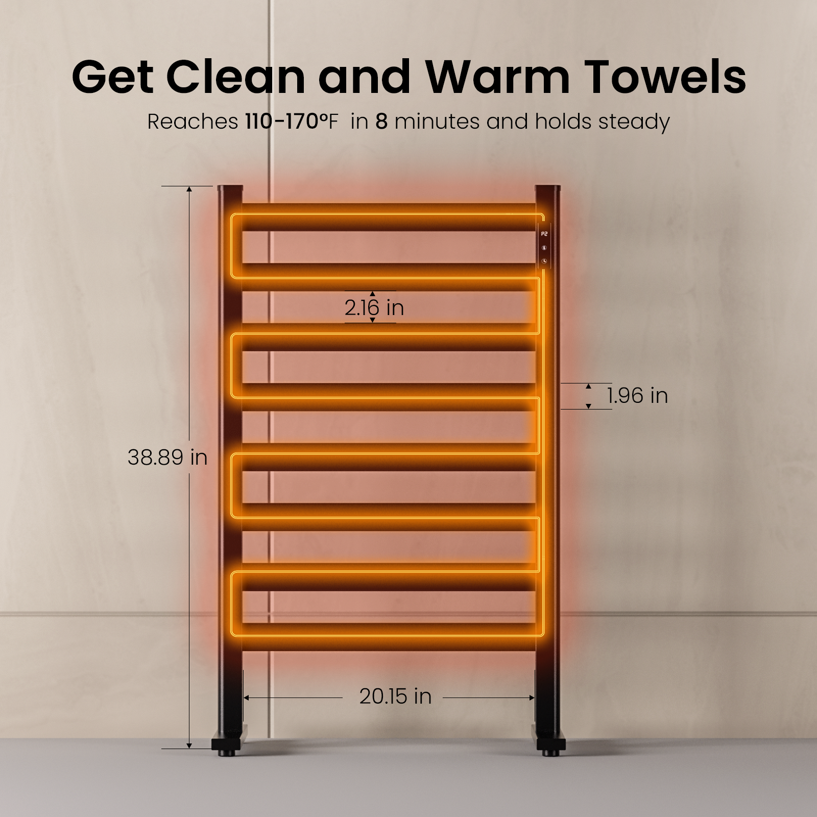 37.4'' Height Freestanding Towel Warmer - Yeego Life