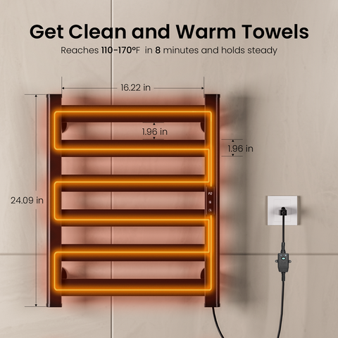 23.6'' Height Wall Mounted Towel Warmer