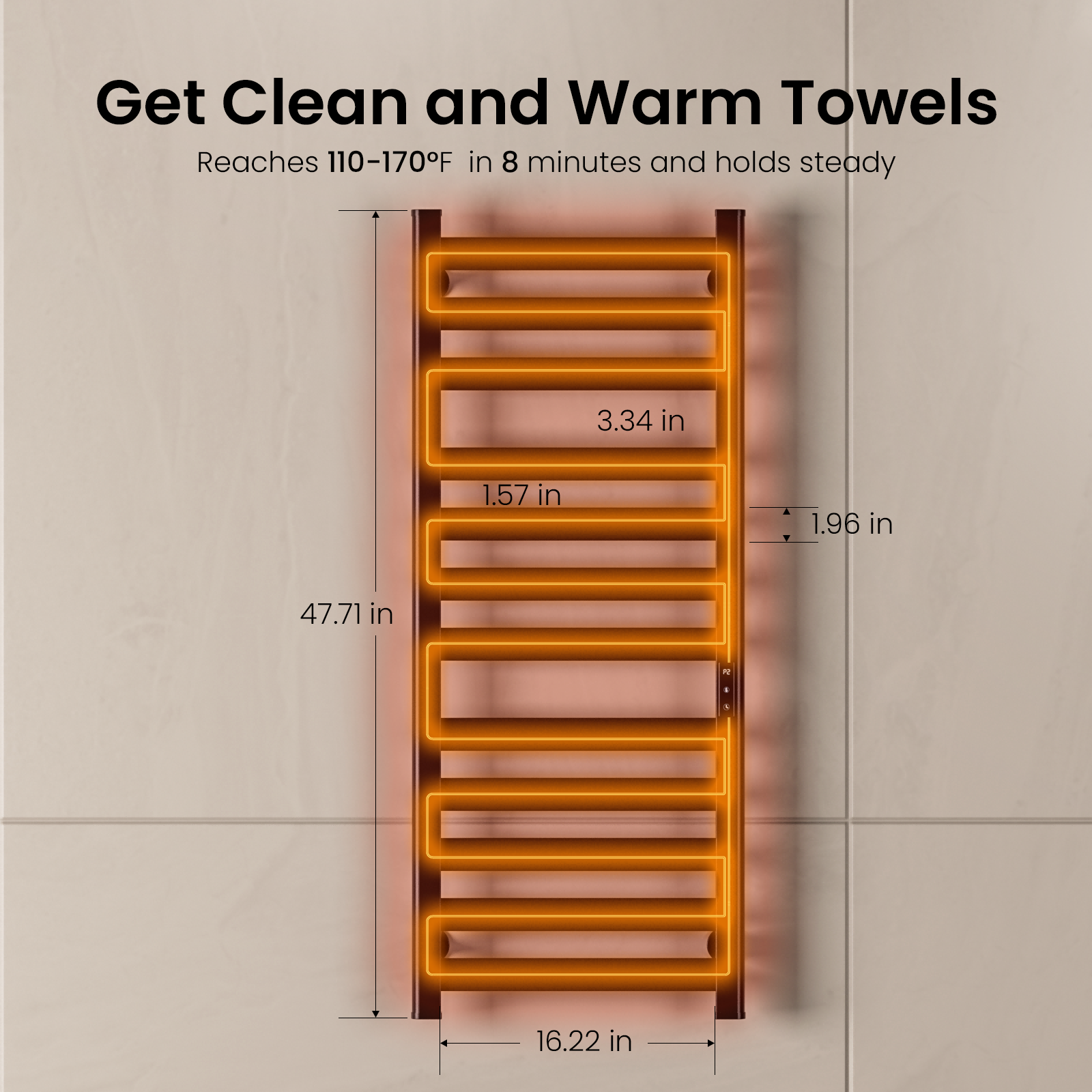 47.2'' Height Wall Mounted Towel Warmer - Yeego Life