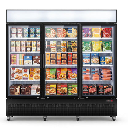 Yeego 62.3 Cu. Ft. 3-Door Commercial Reach-In Freezer