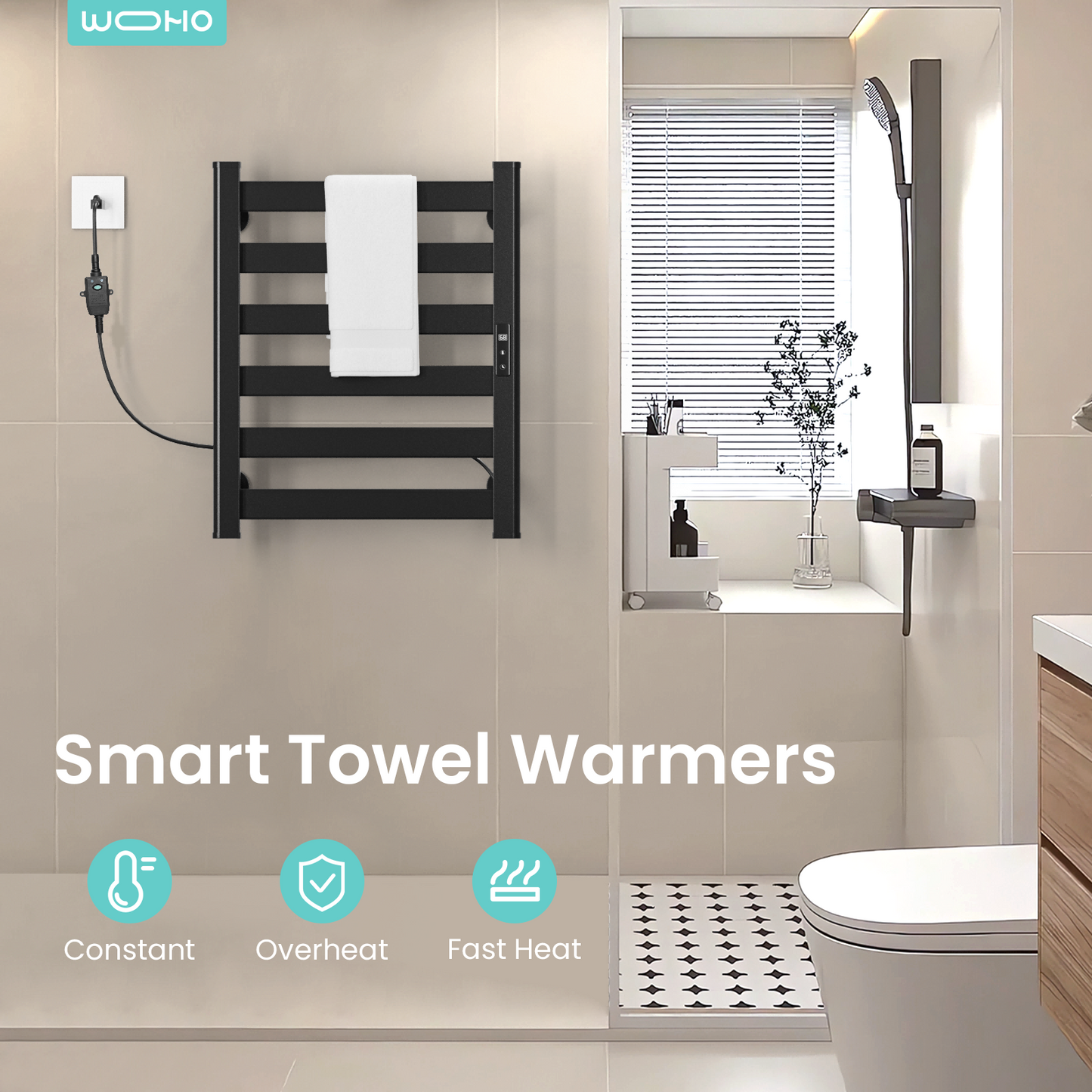 23.6'' Height Wall Mounted Towel Warmer - Yeego Life
