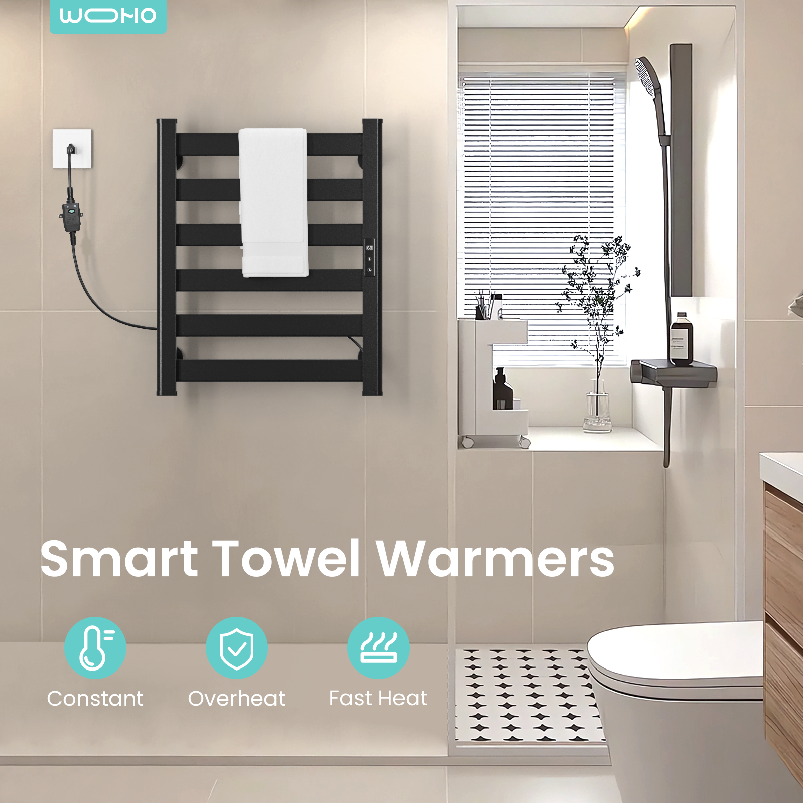 23.6'' Height Wall Mounted Towel Warmer - Yeego Life