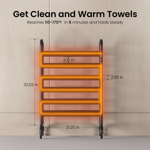 37.4'' Height Freestanding Double-deck Towel Warmer