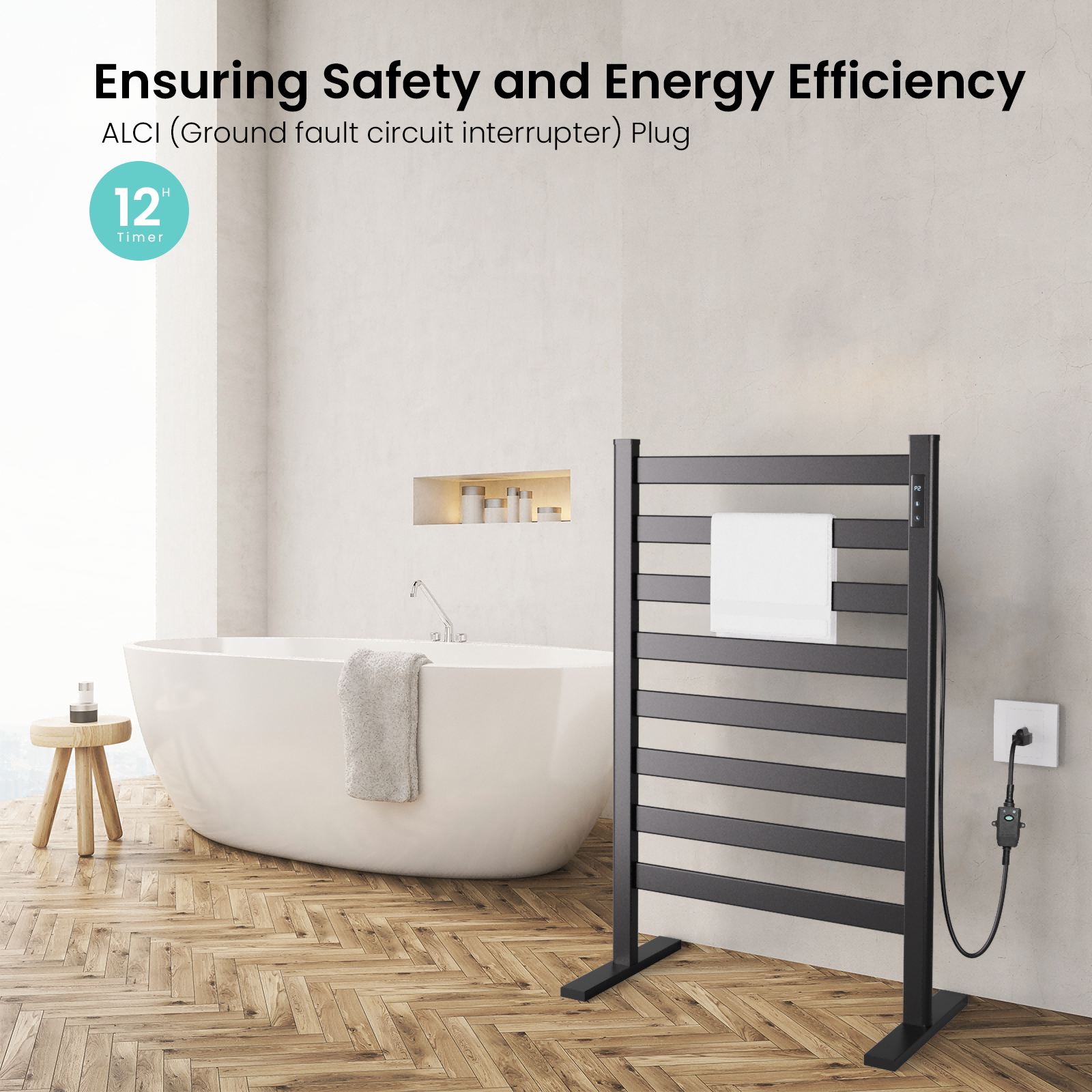 37.4'' Height Freestanding Towel Warmer - Yeego Life