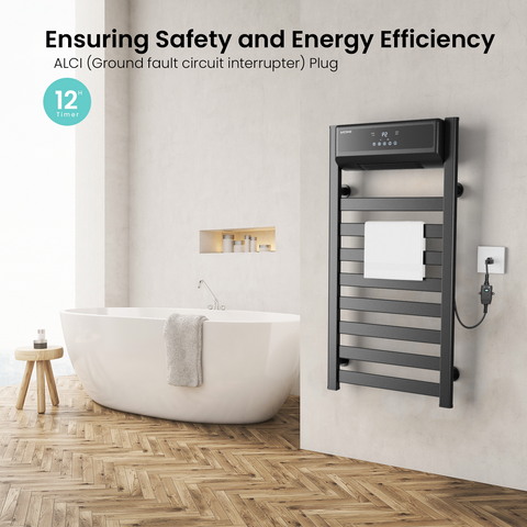 39.4'' Height Wall Mounted Towel Warmer with PTC Heater