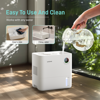 Mist Free Smart Humidifier, 1.32 Gal/5L Quiet Humidifier for Medium Room - Yeego Life