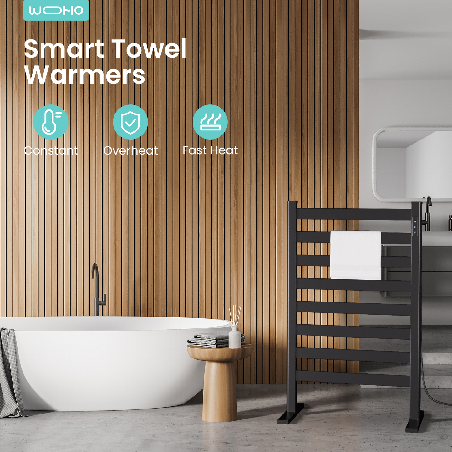 37.4'' Height Freestanding Towel Warmer - Yeego Life