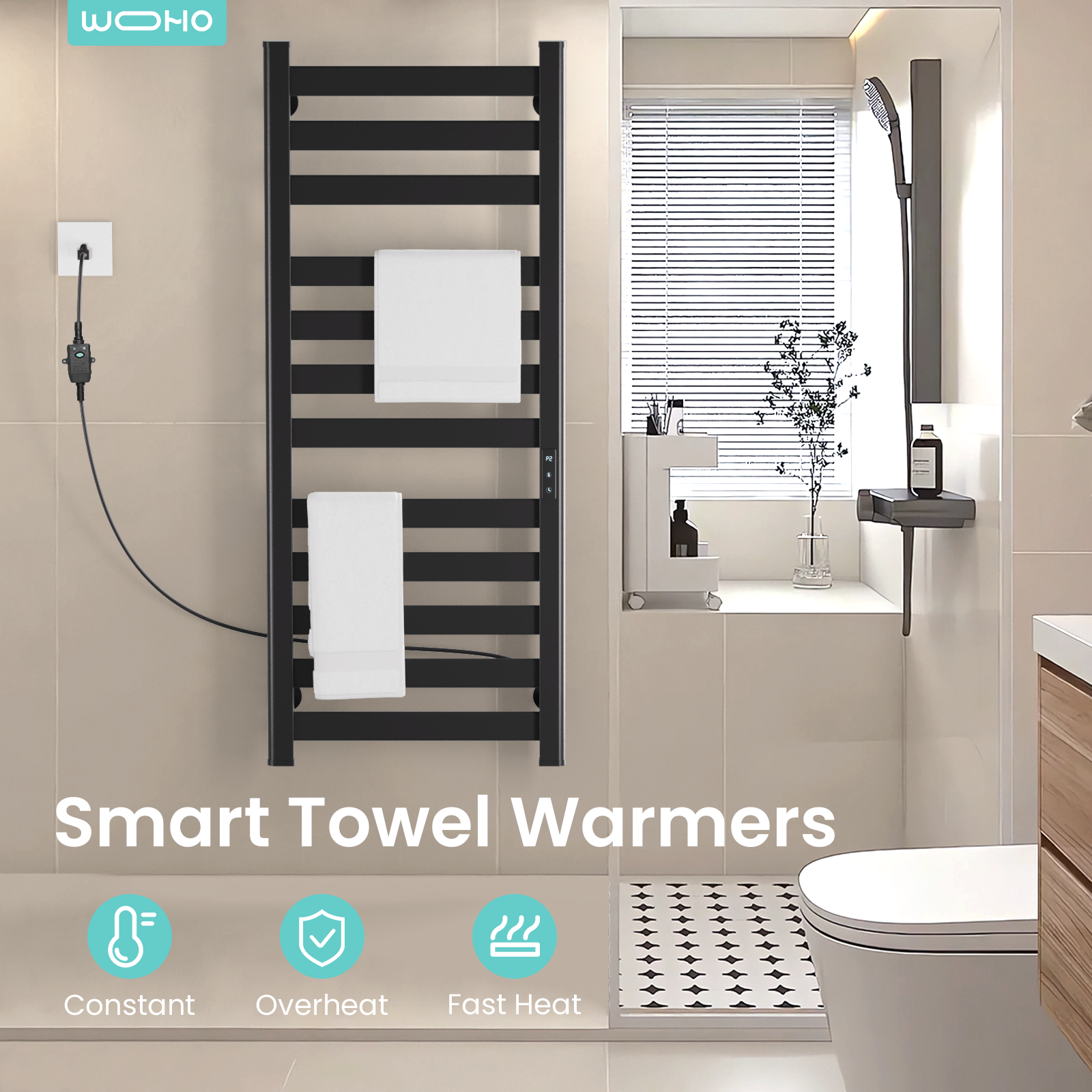 47.2'' Height Wall Mounted Towel Warmer