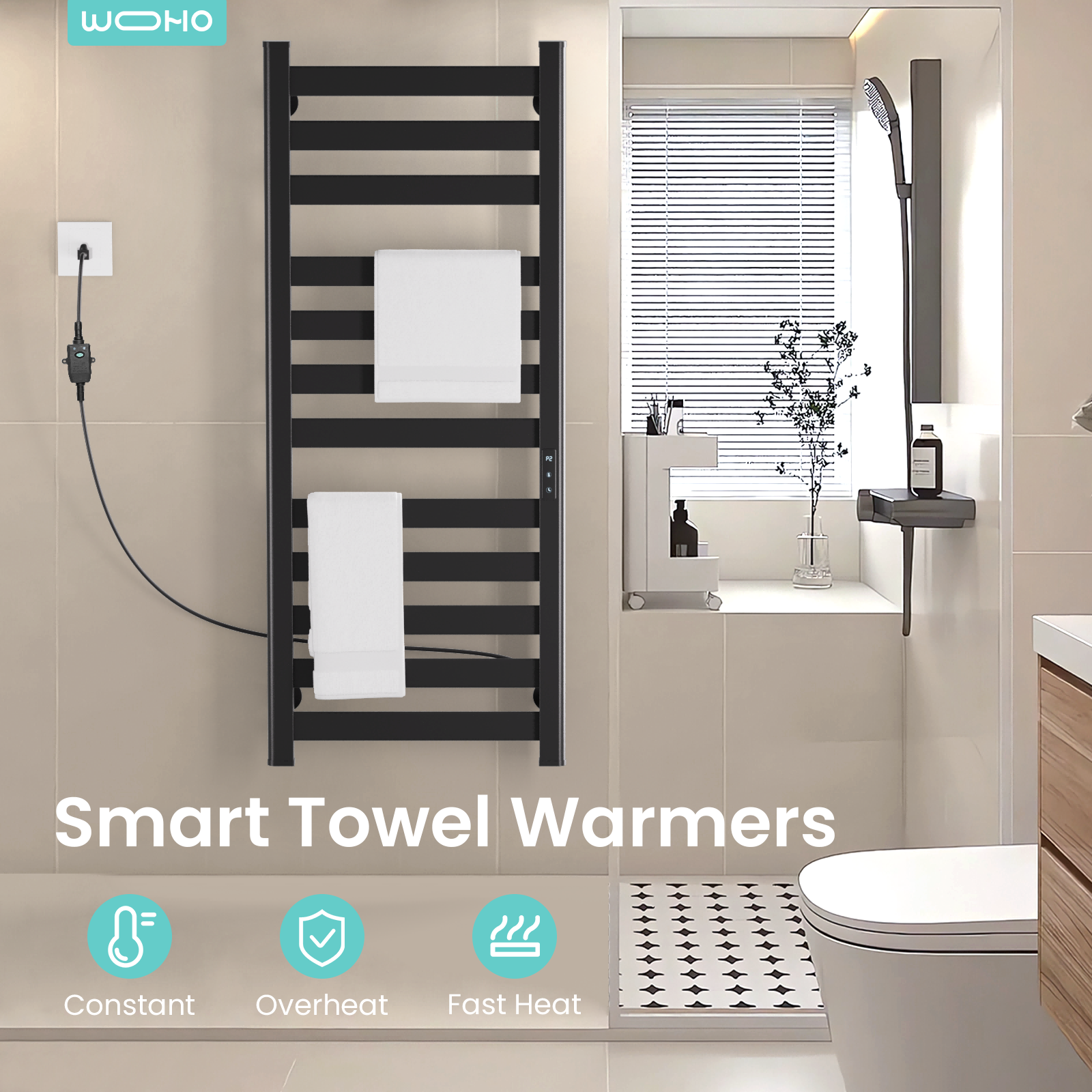 47.2'' Height Wall Mounted Towel Warmer - Yeego Life