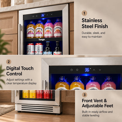 Yeego 15" Beverage Cooler 100 Cans