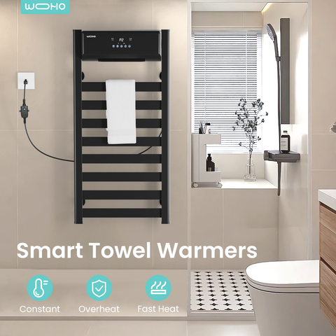 39.4'' Height Wall Mounted Towel Warmer with PTC Heater