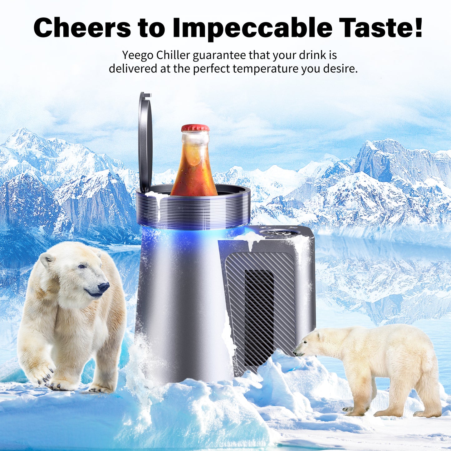 Yeego Electric Wine Chiller, Wine Champagne Bottle Cooler - Yeego Life