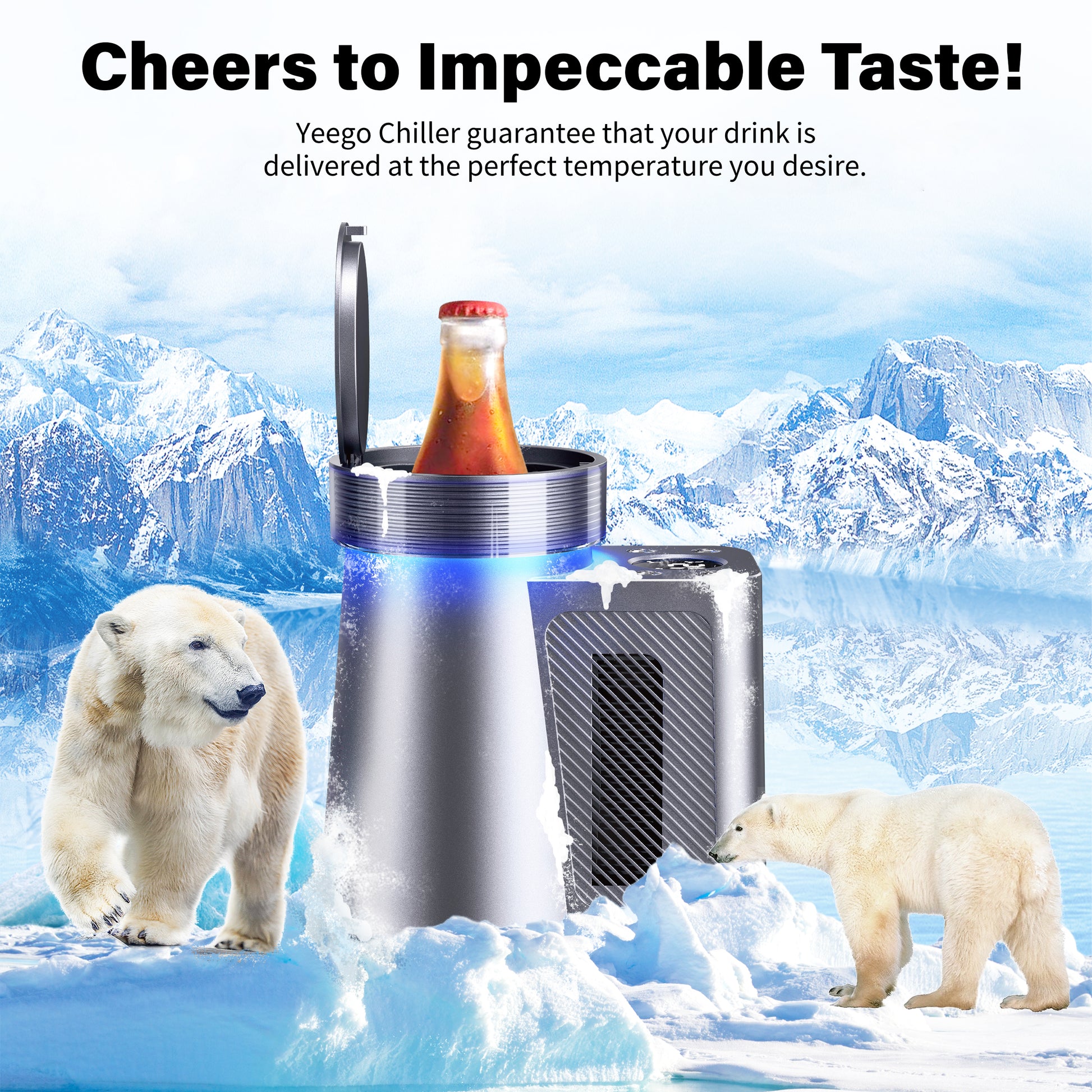 Yeego Electric Wine Chiller, Wine Champagne Bottle Cooler - Yeego Life