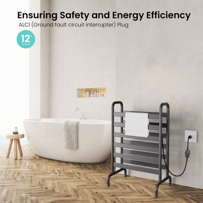 37.4'' Height Freestanding Double-deck Towel Warmer - Yeego Life