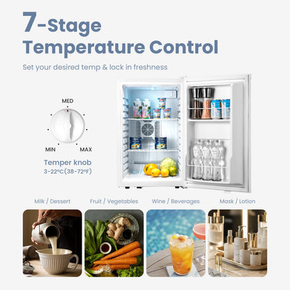 Yeego 17.72-inch 2.47 Cu.Ft Freestanding Beverage Refrigerator