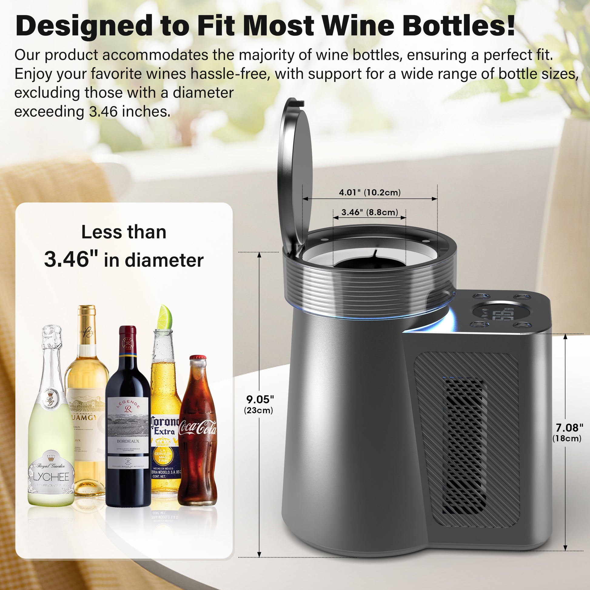 Yeego Electric Wine Chiller, Wine Champagne Bottle Cooler - Yeego Life