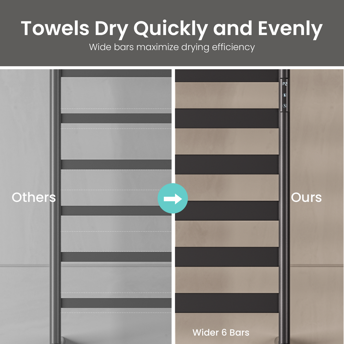 37.4'' Height Freestanding Double-deck Towel Warmer - Yeego Life