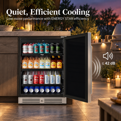 Yeego 24'' Outdoor Beverage Fridge, 160 Cans