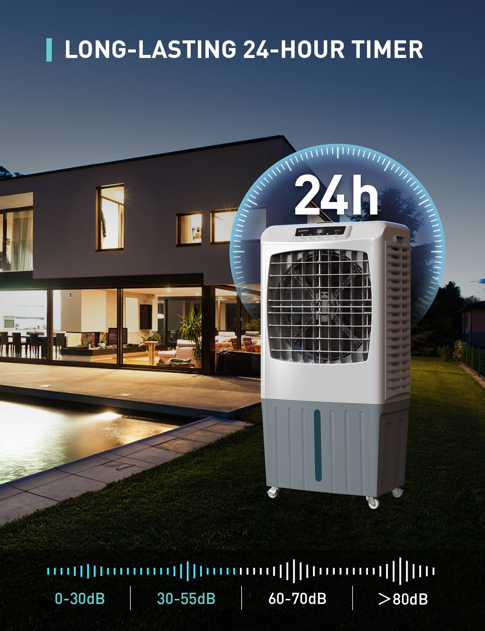 Outdoor Cool Air Evaporative Cooler, Powerful High Velocity  Swamp Cooler For Commercial Use - Yeego Life