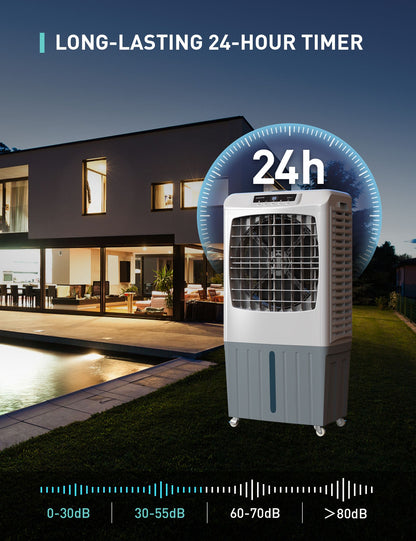 Outdoor Cool Air Evaporative Cooler, Powerful High Velocity  Swamp Cooler For Commercial Use - Yeego Life