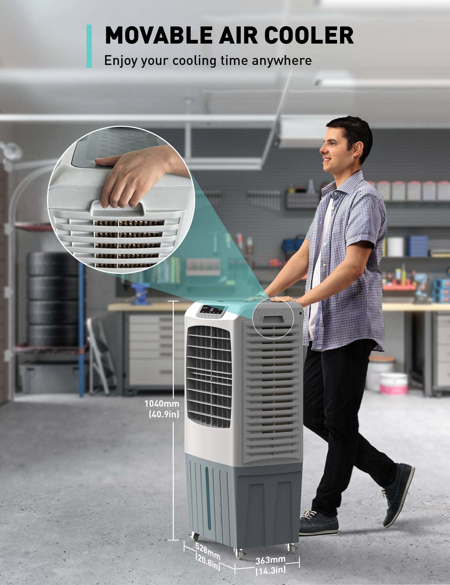 Outdoor Cool Air Evaporative Cooler, Powerful High Velocity  Swamp Cooler For Commercial Use - Yeego Life