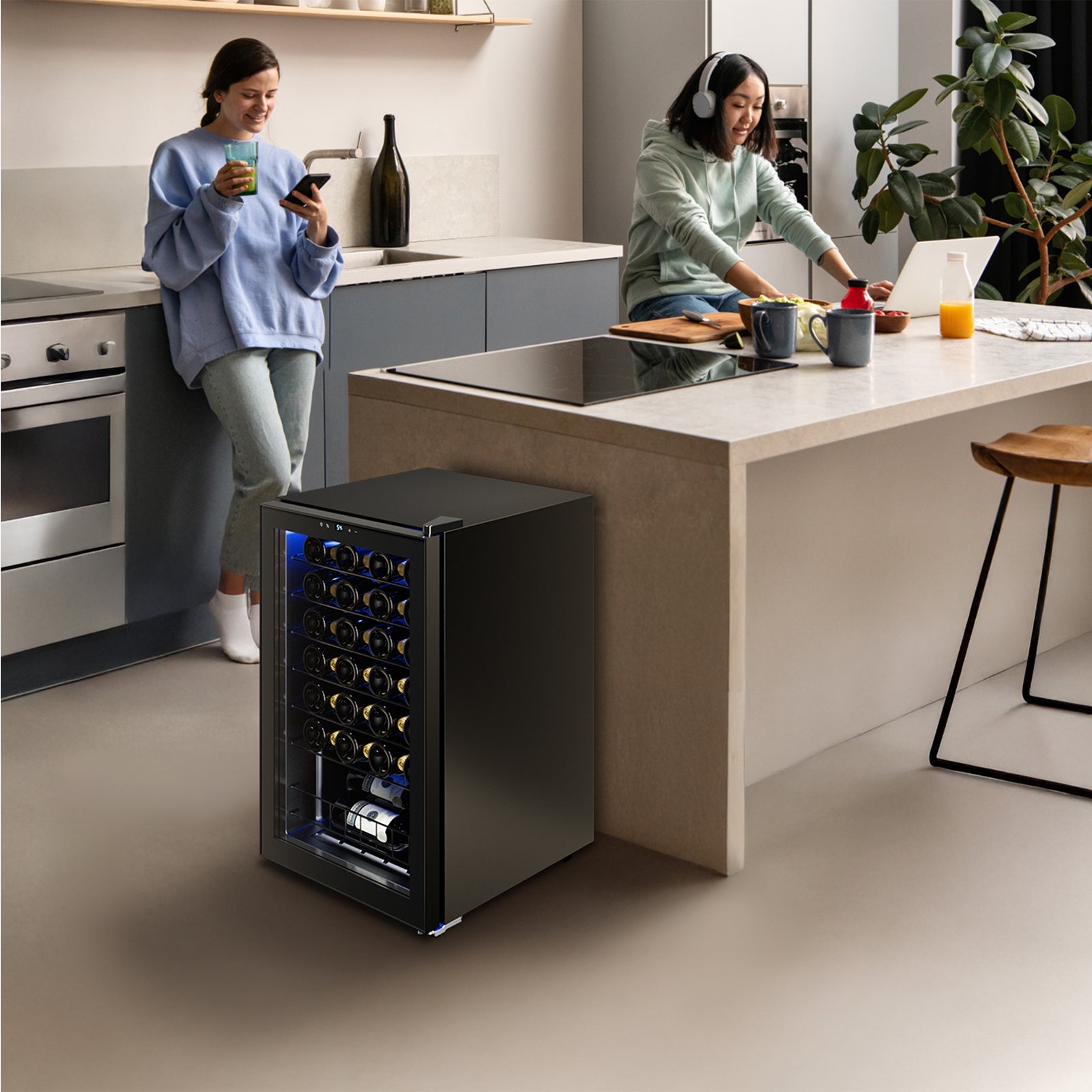 Yeego Freestanding Mini Fridge,Wine Cooler 38-65℉ - Yeego Life