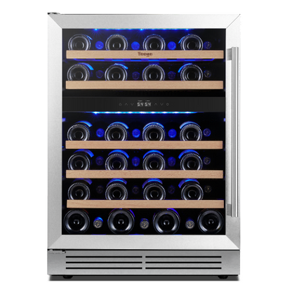 Yeego 24" Wine Fridge Dual Zone 47 Bottles